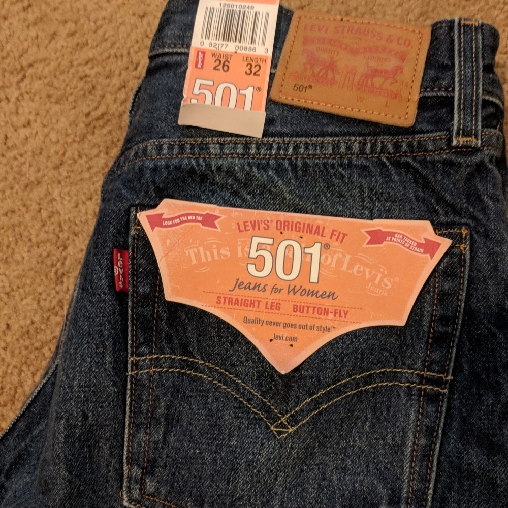 Levi staight leg 501 26" jeans